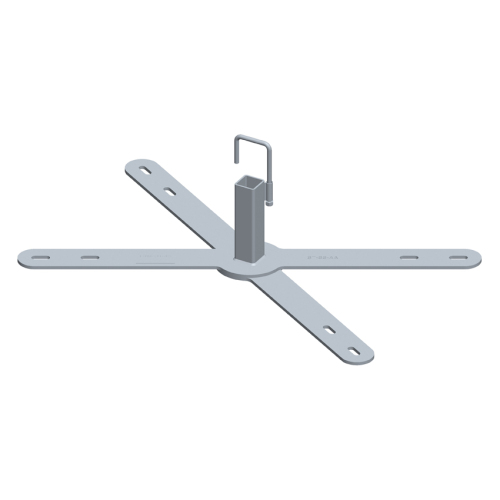 Deck attachment for post 30mm x 30mm special fencing staples tray